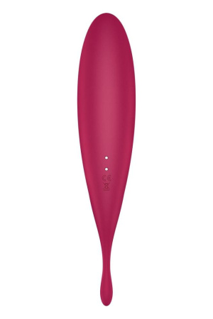 Смарт-вибратор для клитора с вакуумной стимуляцией Satisfyer Twirling Pro+ dark red || Смарт-вібратор для клітора з вакуумною стимуляцією Satisfyer Twirling Pro+ dark red