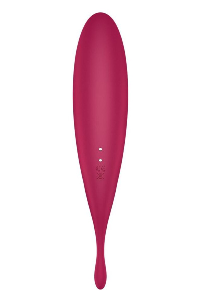 Смарт-вібратор для клітора з вакуумною стимуляцією Satisfyer Twirling Pro+ dark red
