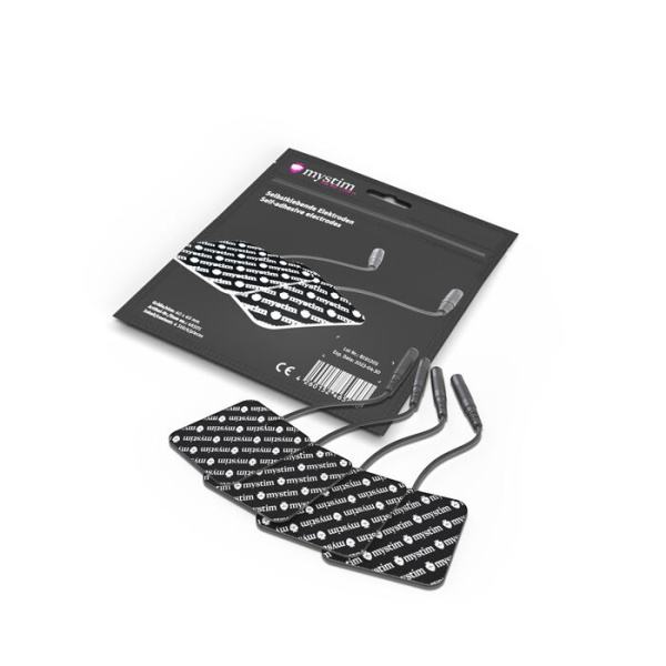 Самоклеющиеся электроды Mystim (4 шт) для электростимуляции, проводные