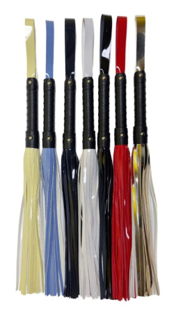 Лакированный флоггер Flirty ЭКО, темно-синий || Лакований флогер Flirty ЕКО, темно-синій