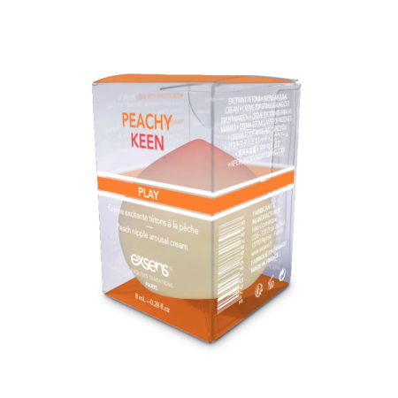 Возбуждающий крем для сосков EXSENS Peachy Keen (8 мл) с маслом жожоба и ши, съедобный, без сахара || Збуджувальний крем для сосків EXSENS Peachy Keen (8 мл) з олією жожоба та ши, їстівний, без цукру