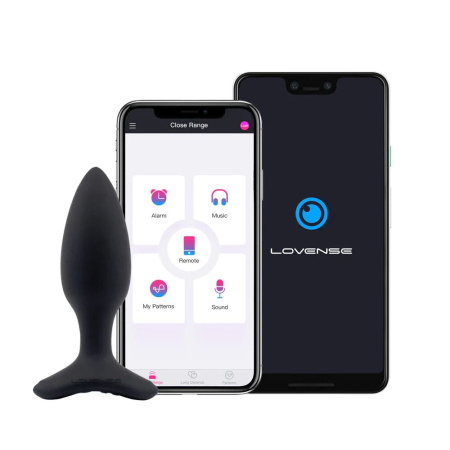 Анальная смарт-вибропробка Lovense Hush 2, размер S || Анальна смарт-вібропробка Lovense Hush 2, розмір S
