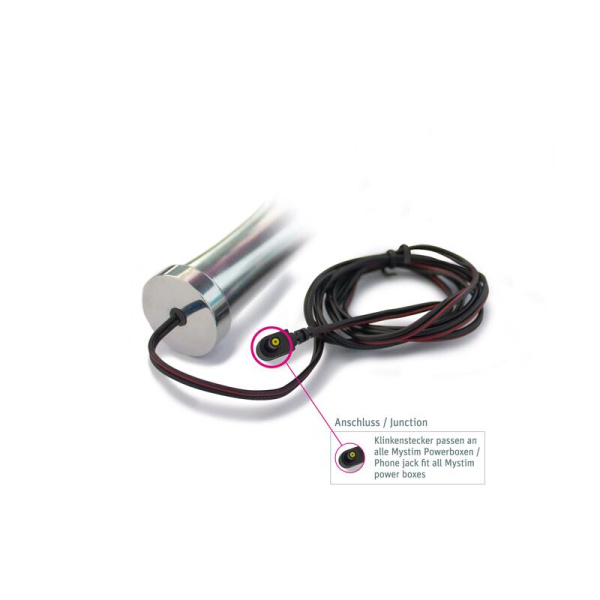 Металлическое дилдо Mystim Bold Boris для электростимулятора, диаметр 3,2см