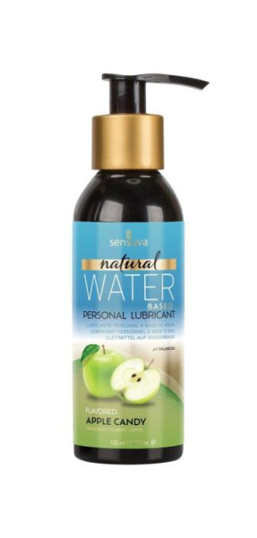 Смазка на водной основе Sensuva Natural Water-Based Apple Candy (125мл) без глицерина и парабенов