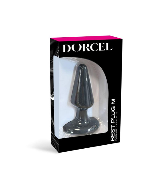 Анальна пробка Dorcel Best Plug M м'який soft-touch силікон, макс. діаметр 4,1см