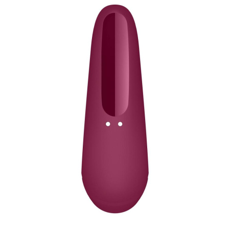 Вакуумный клиторальный стимулятор Satisfyer Curvy 1+ Rose Red с управлением через интернет || Вакуумний кліторальний стимулятор Satisfyer Curvy 1+ Rose Red з керуванням через інтернет