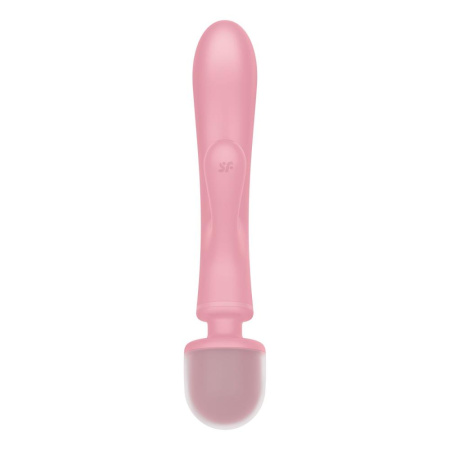 Вибратор-кролик с вибромассажером Satisfyer Triple Lover Pink, 3 мотора || Вібратор-кролик з вібромасажером Satisfyer Triple Lover Pink, 3 мотори