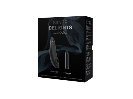 Премиальный подарочный набор Silver Delights Collection: Womanizer Premium и We-Vibe Tango || Преміальний подарунковий набір Silver Delights Collection: Womanizer Premium та We-Vibe Tango