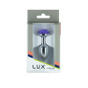 Металлическая анальная пробка Lux Active с розой - Rose Anal Plug - Purple, вибропуля в подарок || Металева анальна пробка Lux Active з трояндою - Rose Anal Plug - Purple, віброкуля в подарунок