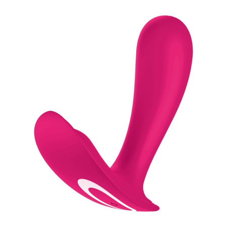 Смарт-вибратор в трусики Satisfyer Top Secret Pink вагинально-клиторальный, 2 мотора || Смарт-вібратор у трусики Satisfyer Top Secret Pink вагінально-кліторальний, 2 мотори