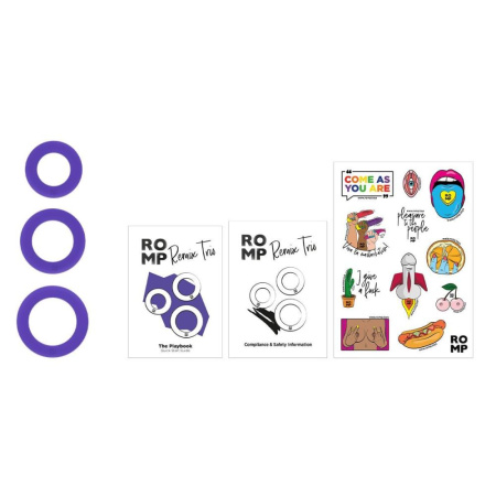 Набор эрекционных колец Romp Remix Trio || Набір ерекційних кілець Romp Remix Trio