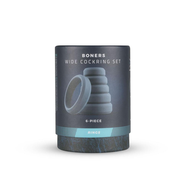 Набор эрекционных колец Boners 6-Piece Cock Ring Set