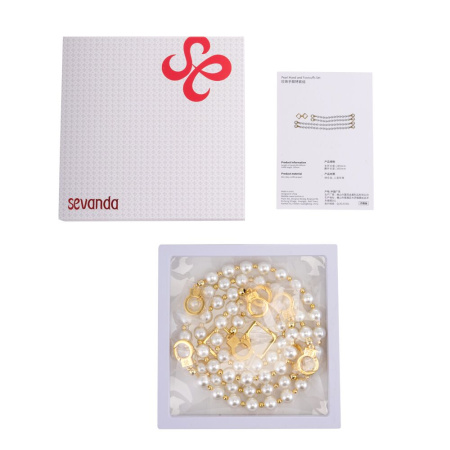 Жемчужные наручники и поножи LOCKINK Pearl Handcuffs & Anklecuffs || Перлинні наручники та поножі LOCKINK Pearl Bondage & Restraint Set