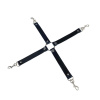 Крестовина из натуральной кожи Art of Sex – 4 Way Connector, черный || Хрестовина з натуральної шкіри Art of Sex – 4 Way Connector, чорний