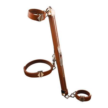 Фиксатор-распорка LOCKINK Adjustable Spreader Bar Set - Brown || Фіксатор-розпірка LOCKINK Adjustable Spreader Bar Set - Brown