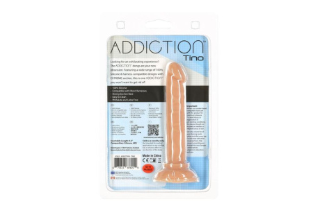 Фаллоимитатор ADDICTION Tino 5.25″ Silicone Dildo, присоска, диаметр 1,9 см, вибропуля в подарок || Фалоімітатор ADDICTION Tino 5.25″ Silicone Dildo, присоска, діаметр 1,9 см, віброкуля в подарунок