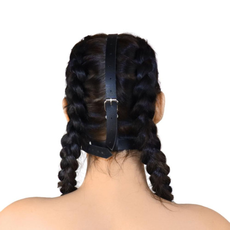 Кляп-маска Art of Sex - Deymon, экокожа, цвет черный || Кляп-маска Art of Sex - Deymon, екошкіра, колір чорний