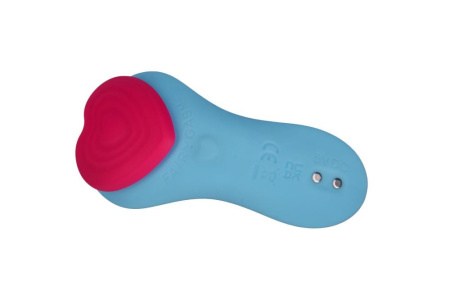 Вибратор в трусики FairyGasm HeartGem blue, на магните, пульт ДУ || Вібратор у трусики FairyGasm HeartGem blue, на магніті, пульт ДК