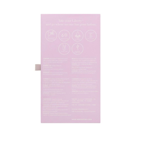 Вакуумный клиторальный стимулятор Womanizer Liberty Lilac, магнитная крышка, 2 насадки || Вакуумний кліторальний стимулятор Womanizer Liberty Lilac, магнітна кришка, 2 насадки