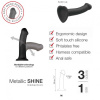 Насадка для страпона Strap-On-Me Mono Density Dildo Violet M, диам. 3,3см, однослойный силикон, гибк || Насадка для страпону Strap-On-Me Mono Density Dildo Violet M, діам. 3,3 см, одношаровий силікон, гну