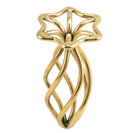 Анальная пробка LOCKINK SEVANDA Hollow Spiral Golden Metal Anal Plug - M size || Анальна пробка LOCKINK SEVANDA Hollow Spiral Golden Metal Anal Plug - M size