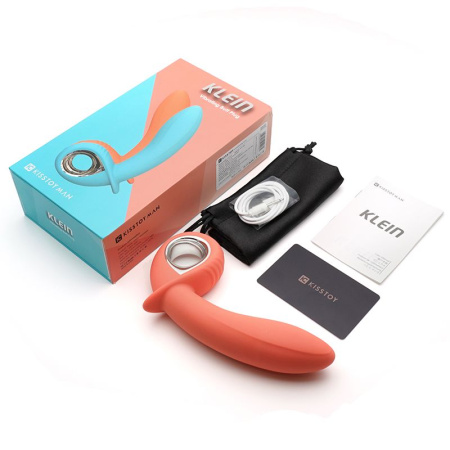 Анальный вибратор KISTOY Klein Orange с надувающимся кончиком, unisex, диаметр 35-50мм || Анальний вібратор KISTOY Klein Orange з кінчиком, що надувається, unisex, діаметр 35-50мм