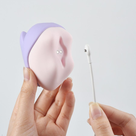 Вакуумный клиторальный смарт-стимулятор Magic Motion Unicorn Purple с вибрацией || Вакуумний кліторальний смарт-стимулятор Magic Motion Unicorn Purple з вібрацією