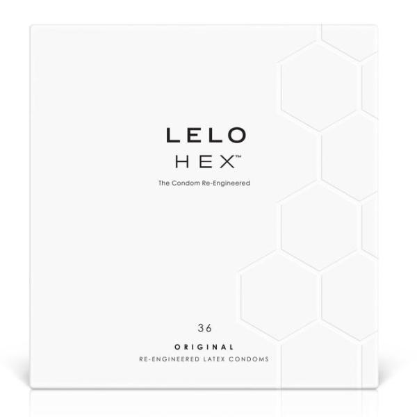 Презервативы LELO HEX Condoms Original 36 Pack, тонкие и суперпрочные