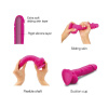 Реалистичный фаллоимитатор Strap-On-Me Sliding Skin Realistic Dildo Fuchsia L, эффект подвижной кожи || Реалістичний фалоімітатор Strap-On-Me Sliding Skin Realistic Dildo Fuchsia L, ефект рухливої шкіри