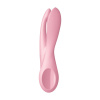 Клиторальный вибратор Satisfyer Threesome 1 Pink с тремя гибкими пальчиками || Кліторальний вібратор Satisfyer Threesome 1 Pink з трьома гнучкими пальчиками
