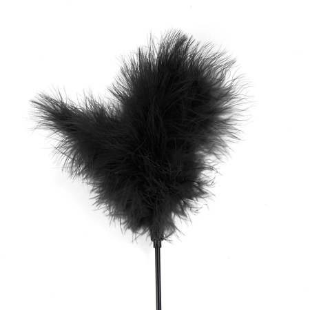 Щекоталка с пером индюка Art of Sex – Feather Paddle, черная || Лоскітка з пером індика Art of Sex – Feather Paddle, чорна