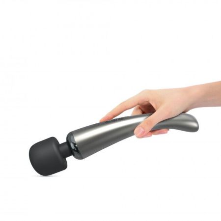 Мощный вибромассажер Dorcel Megawand Chrome Silver перезаряжаемый, 160 режимов || Потужний вібромасажер Dorcel Megawand Chrome Silver який перезаряджається, 160 режимів