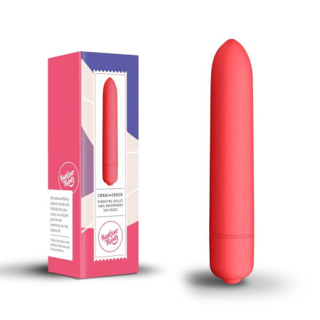 Вибропуля SugarBoo Coral Crush, 10 уровней интенсивности || Віброкуля SugarBoo Coral Crush, 10 рівнів інтенсивності
