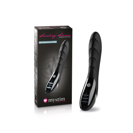 Вибратор с электростимуляцией Mystim Sizzling Simon eStim Black, миостимулятор || Вібратор з електростимуляцією Mystim Sizzling Simon eStim Black, міостімулятор