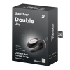 Смарт-вибратор для пар Satisfyer Double Joy Black с широким клиторальным стимулятором || Смарт-вібратор для пар Satisfyer Double Joy Black із широким кліторальним стимулятором