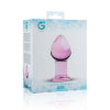 Розовая анальная пробка из стекла Gildo Pink Glass Buttplug No. 27 || Рожева анальна пробка зі скла Gildo Pink Glass Buttplug