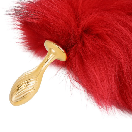 Анальная пробка с хвостом лисицы LOCKINK SEVANDA Red Vixen Set with Pear-shape Plug || Анальна пробка з хвостом лисиці LOCKINK SEVANDA Red Vixen Set with Pear-shape Plug