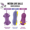 Вагинальные шарики с жемчужным массажем FeelzToys Motion Love Balls Foxy с пультом ДУ, 7 режимов || Вагінальні кульки з перлинним масажем FeelzToys Motion Love Balls Foxy з пультом ДК, 7 режимів