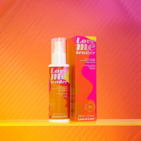 Массажное масло Love To Love - Love Me Tender, Noix De Coco (100 мл), аромат кокоса, без парабенов || Масажна олія Love To Love - Love Me Tender, Noix De Coco (100 мл), аромат кокоса, без парабенів