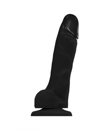 Реалистичный фаллоимитатор Strap-On-Me SOFT REALISTIC DILDO Black - Size L || Реалістичний фалоімітатор Strap-On-Me SOFT REALISTIC DILDO Black - Size L