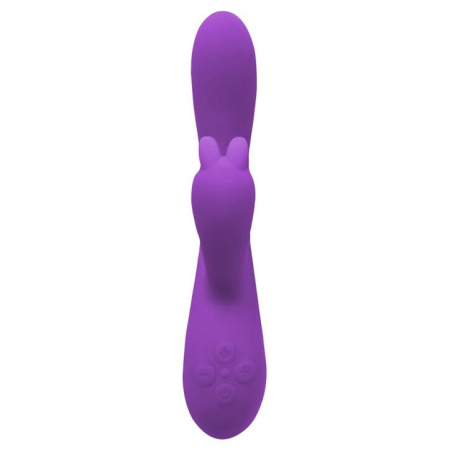 Вибратор-кролик Wooomy Gili-Gili Vibrator with Heat Purple, отросток с ушками, подогрев до 40°С || Вібратор-кролик Wooomy Gili-Gili Vibrator with Heat Purple, відросток з вушками, підігрів до 40°С