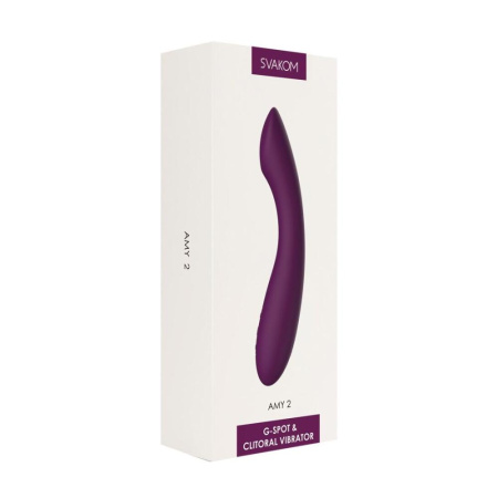Вибратор для точки G с интеллектуальным режимом Svakom Amy 2 Violet || Вібратор для точки G з інтелектуальним режимом Svakom Amy 2 Violet