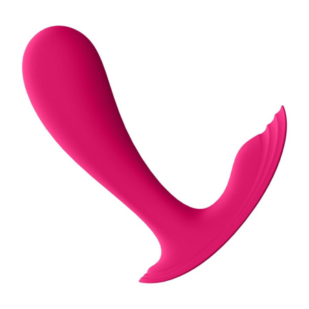 Смарт-вибратор в трусики Satisfyer Top Secret Pink вагинально-клиторальный, 2 мотора || Смарт-вібратор у трусики Satisfyer Top Secret Pink вагінально-кліторальний, 2 мотори