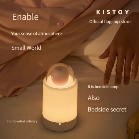 Вакуумный стимулятор с вибрацией «конфетка на палочке» KISTOY Bling Pop, зарядный кейс-ночник || Вакуумний стимулятор з вібрацією «цукерка на паличці» KISTOY Bling Pop, зарядний кейс-нічник