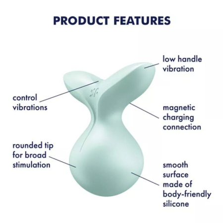 Мини-вибромассажер Satisfyer Viva la Vulva 3 Mint || Мінівібромасажер Satisfyer Viva la Vulva 3 Mint