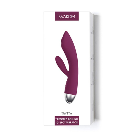 Вибратор кролик с жемчужной стимуляцией точки G Svakom Trysta Violet || Вібратор-кролик із перлинною стимуляцією точки G Svakom Trysta Violet