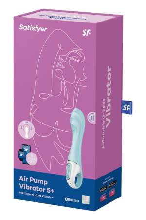 Смарт-вибратор точки G Satisfyer Air Pump Vibrator 5+, надувается || Смарт-вібратор точки G Satisfyer Air Pump Vibrator 5+, надувається