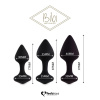 Набор силиконовых анальных пробок FeelzToys - Bibi Butt Plug Set 3 pcs Black || Набір силіконових анальних пробок FeelzToys - Bibi Butt Plug Set 3 pcs Black