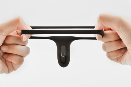 Двойное эрекционное кольцо Fun Town Rise Black, управление со смартфона || Подвійне ерекційне кільце Fun Town Rise Black, керування зі смартфона