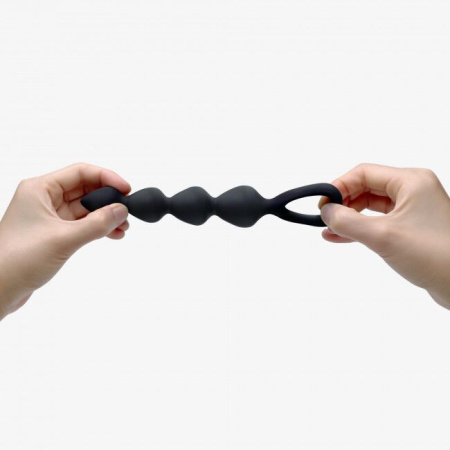 Анальная цепочка Love To Love BING BANG L - BLACK ONYX || Анальний ланцюжок Love To Love BING BANG L - BLACK ONYX